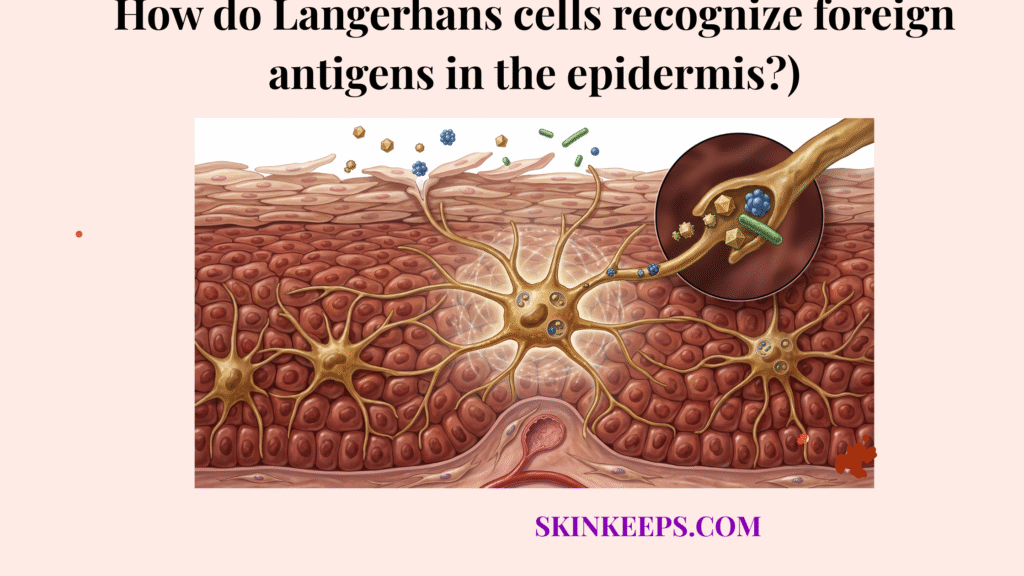 Langerhans cells recognize foreign antigens