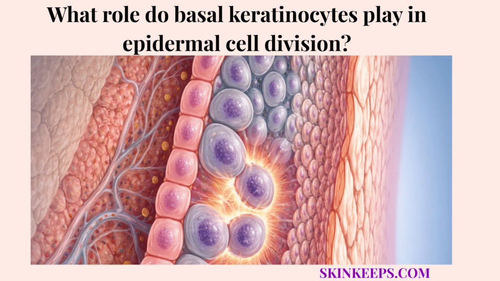 Role basal keratinocytes play in epidermal cell division
