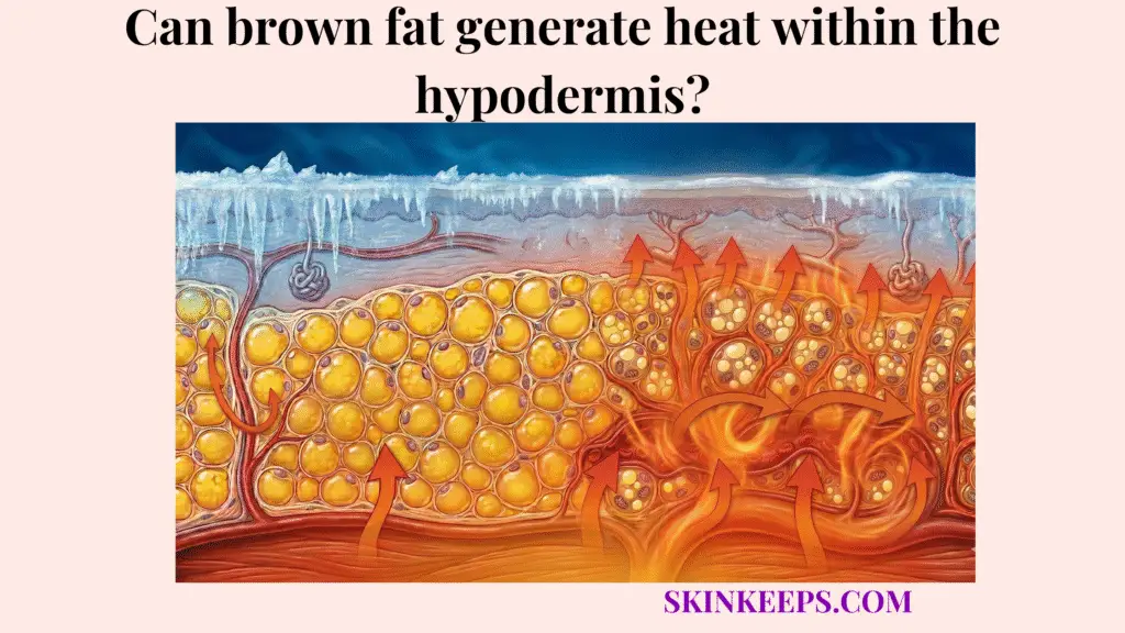 brown fat generate heat within the hypodermis