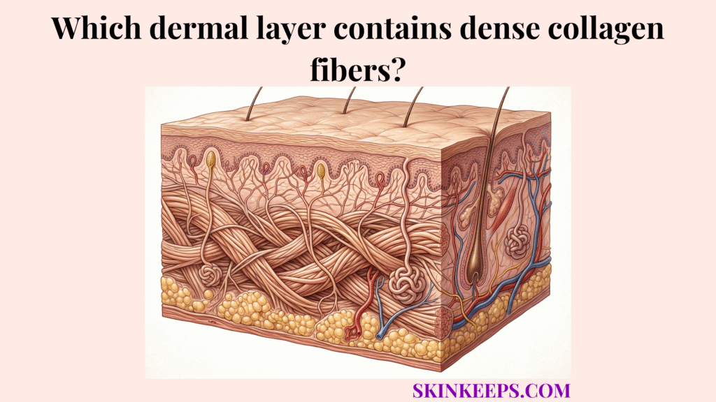 Dermal Layer Contains Dense Collagen Fibers