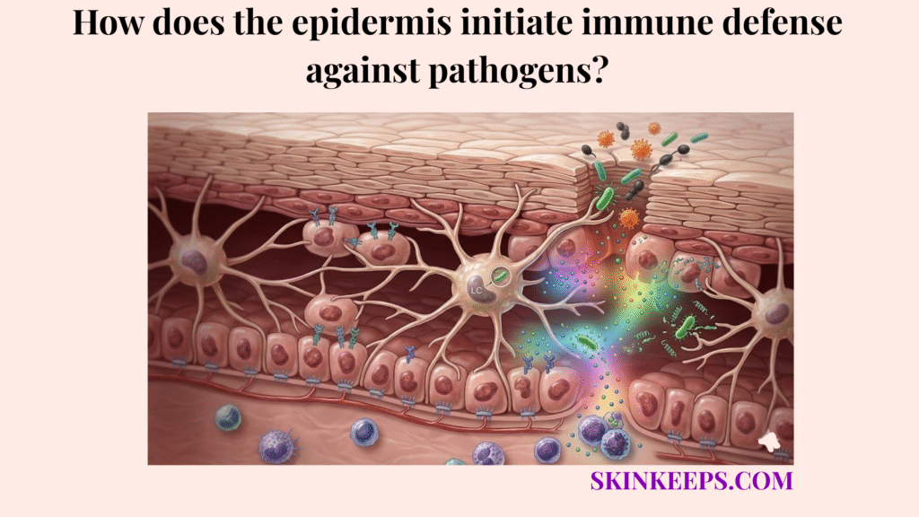 epidermis initiate immune defense