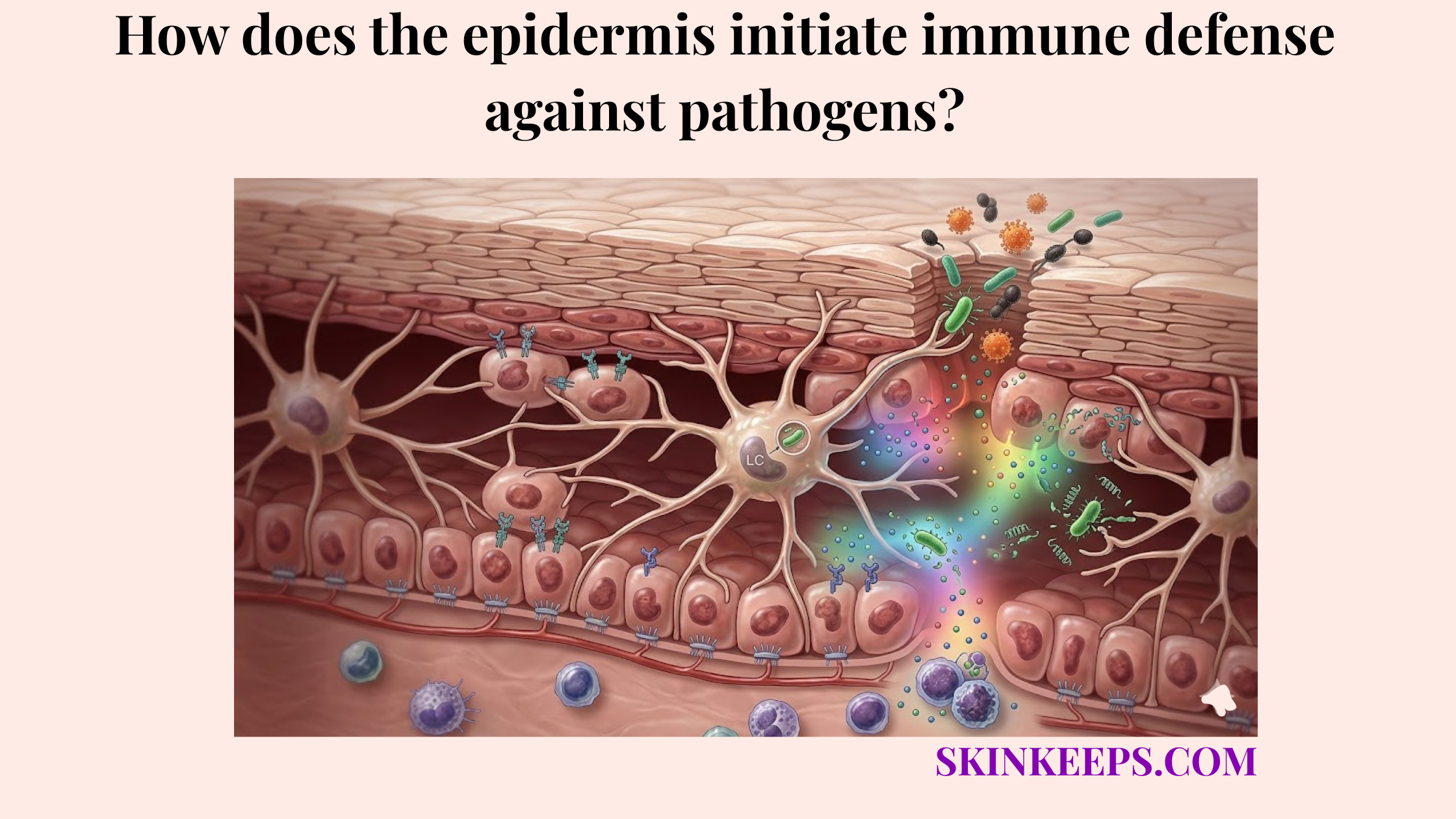 epidermis initiate immune defense