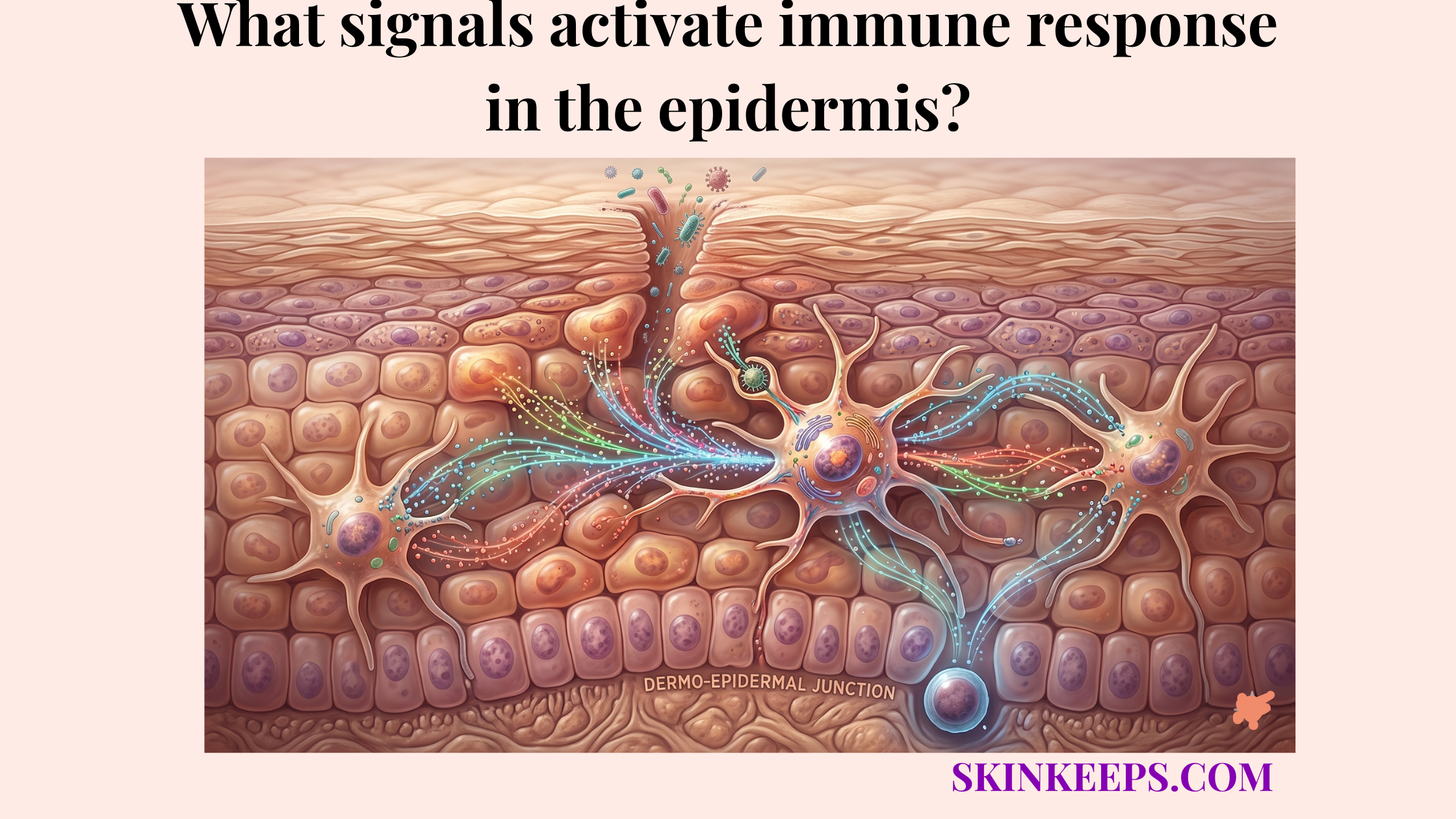 signals activate immune response in the epidermis