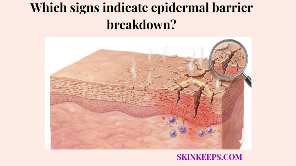 signs indicate epidermal barrier breakdown