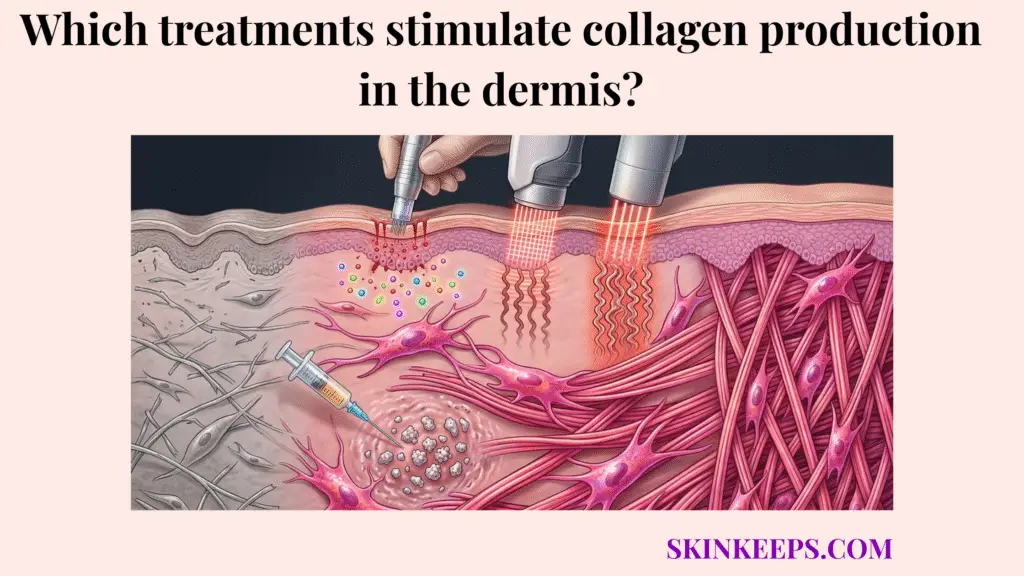 treatments stimulate collagen production in the dermis