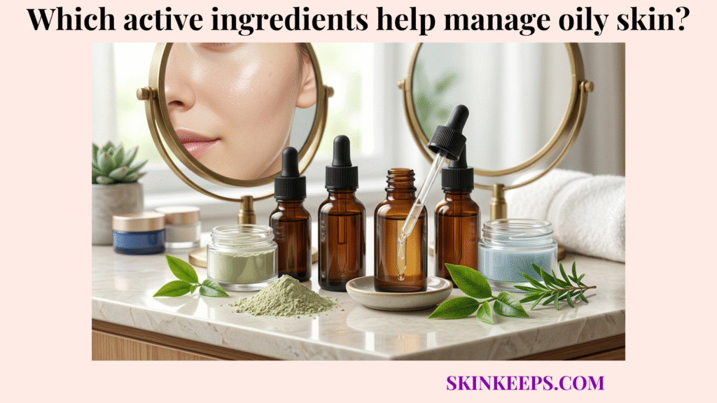 Active ingredients help manage oily skin