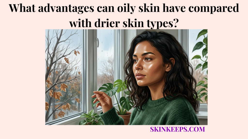 advantages can oily skin have compared with drier skin types