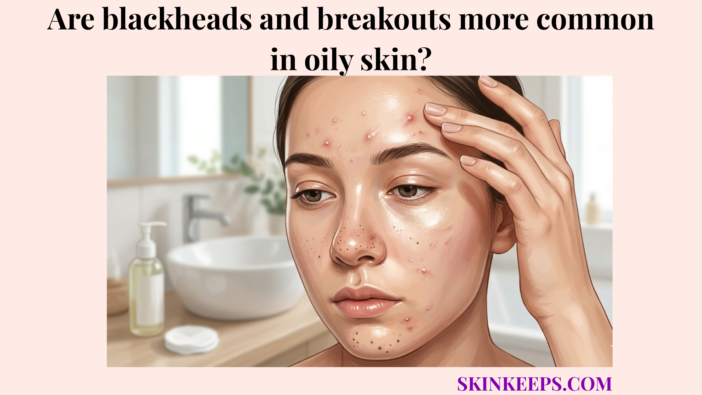 blackheads and breakouts in oily skin