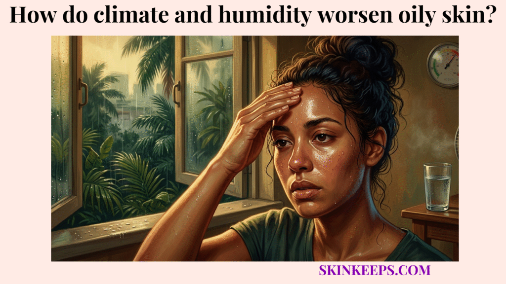 climate and humidity worsen oily skin
