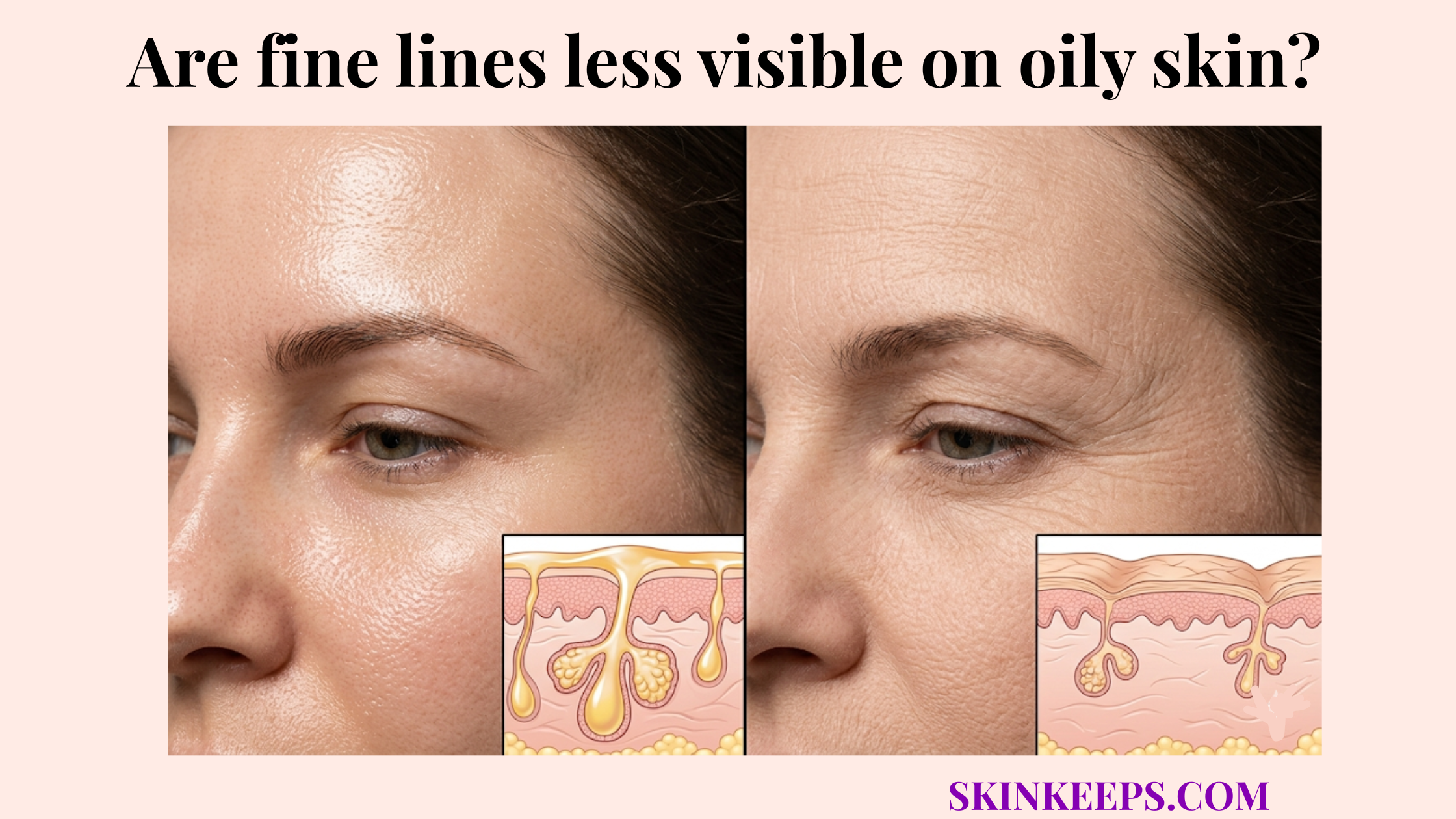 fine lines less visible on oily skin