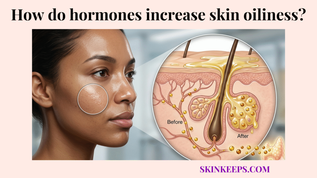 hormones increase skin oiliness