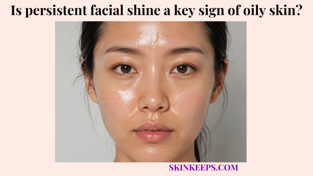 oily skin facial shine