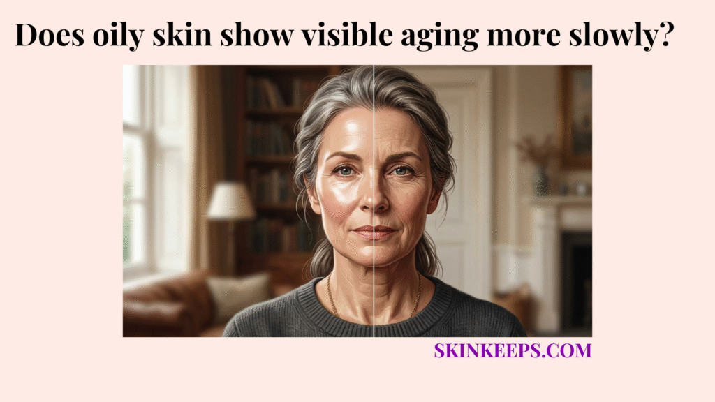 oily skin show visible aging more slowly