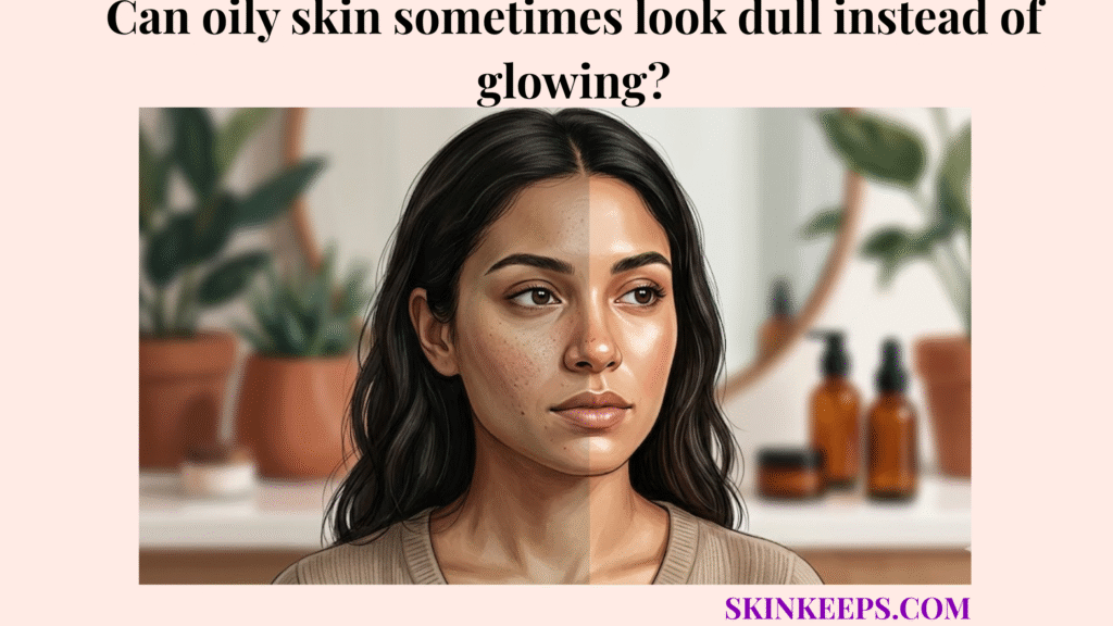 oily skin sometimes look dull instead of glowing