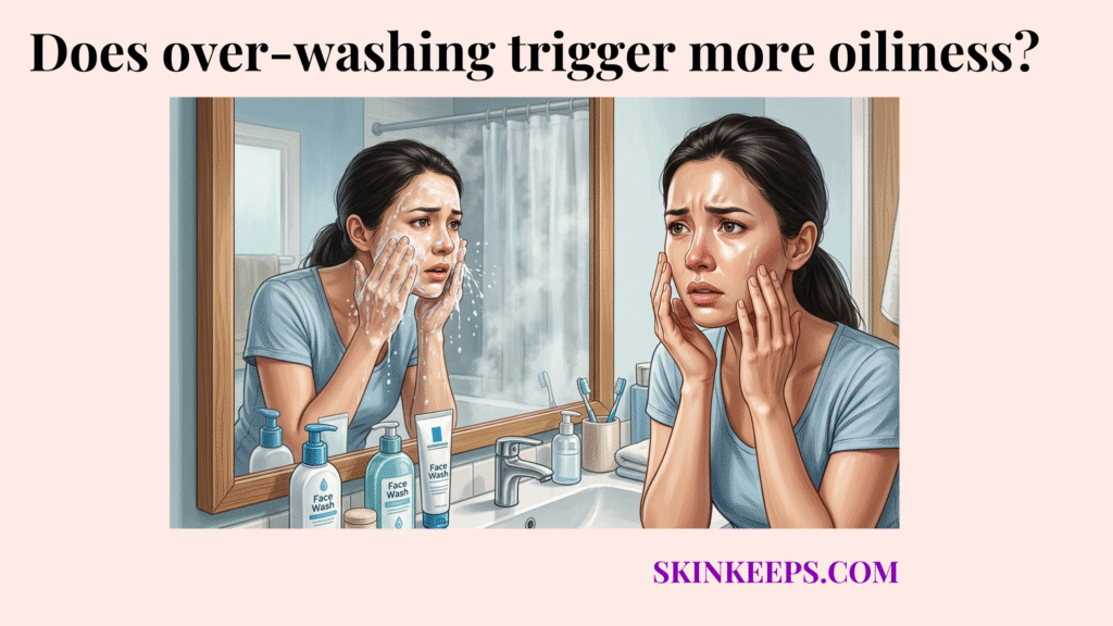 over-washing trigger more oiliness