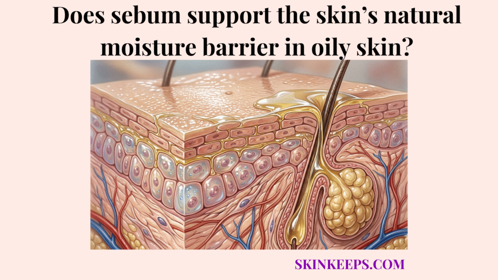 sebum support the skin’s natural moisture barrier in oily skin