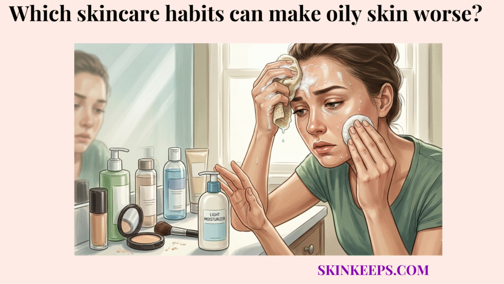 skincare habits can make oily skin worse