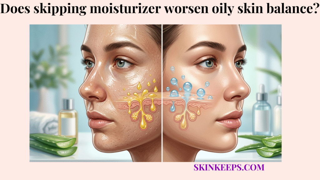 skipping moisturizer worsen oily skin balance