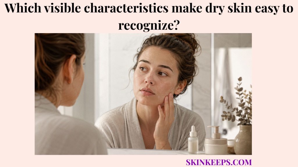 visible characteristics make dry skin easy to recognize