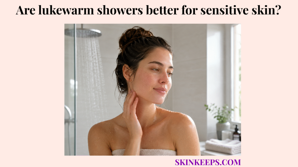 lukewarm showers better for sensitive skin