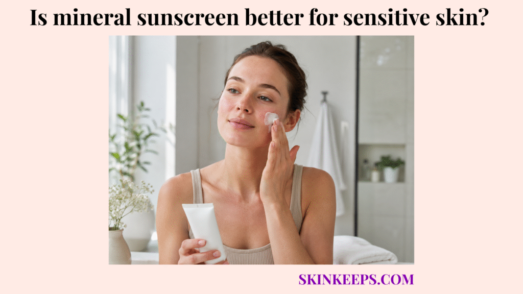 mineral sunscreen better for sensitive skin