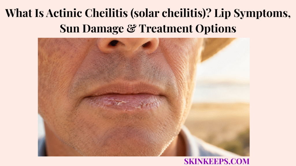 What Is Actinic Cheilitis (solar cheilitis)? Lip Symptoms, Sun Damage & Treatment Options