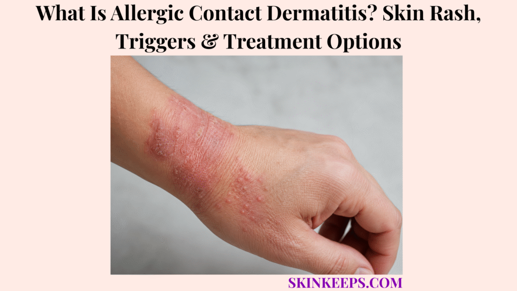 What Is Allergic Contact Dermatitis? Skin Rash, Triggers & Treatment Options