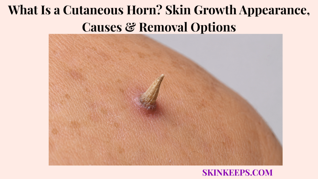 What Is a Cutaneous Horn? Skin Growth Appearance, Causes & Removal Options