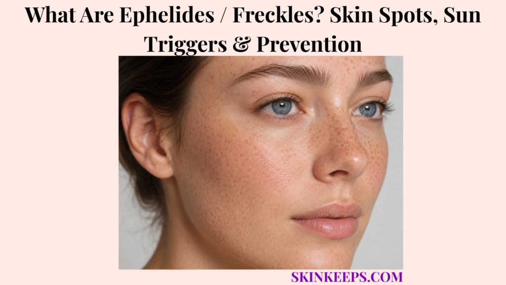What Are Ephelides / Freckles? Skin Spots, Sun Triggers & Prevention