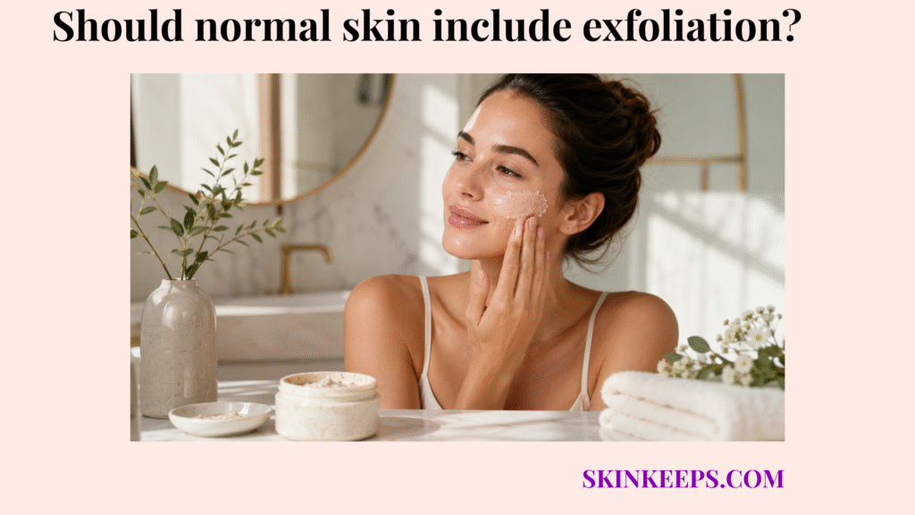 normal skin include exfoliation