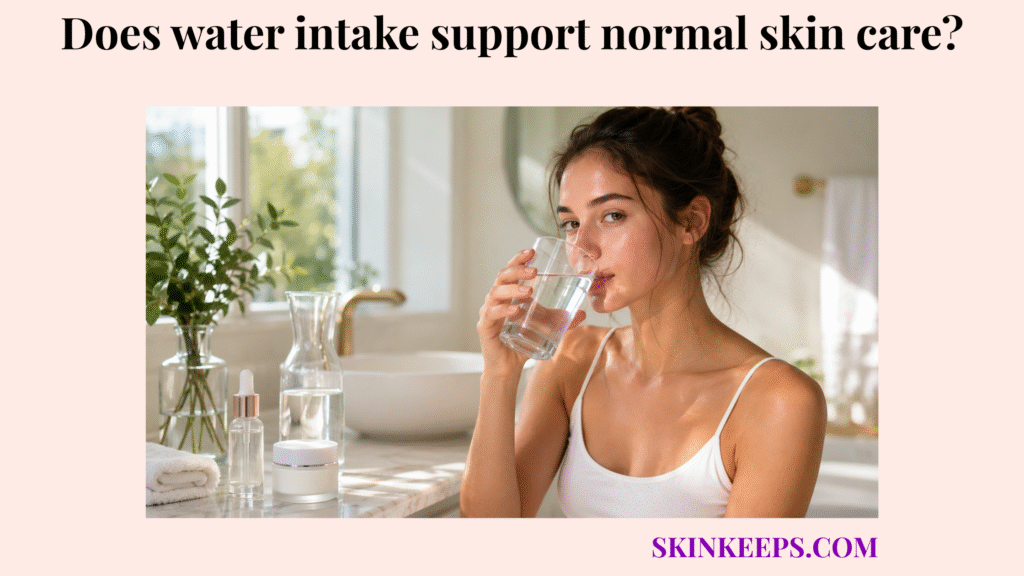 water intake support normal skin care