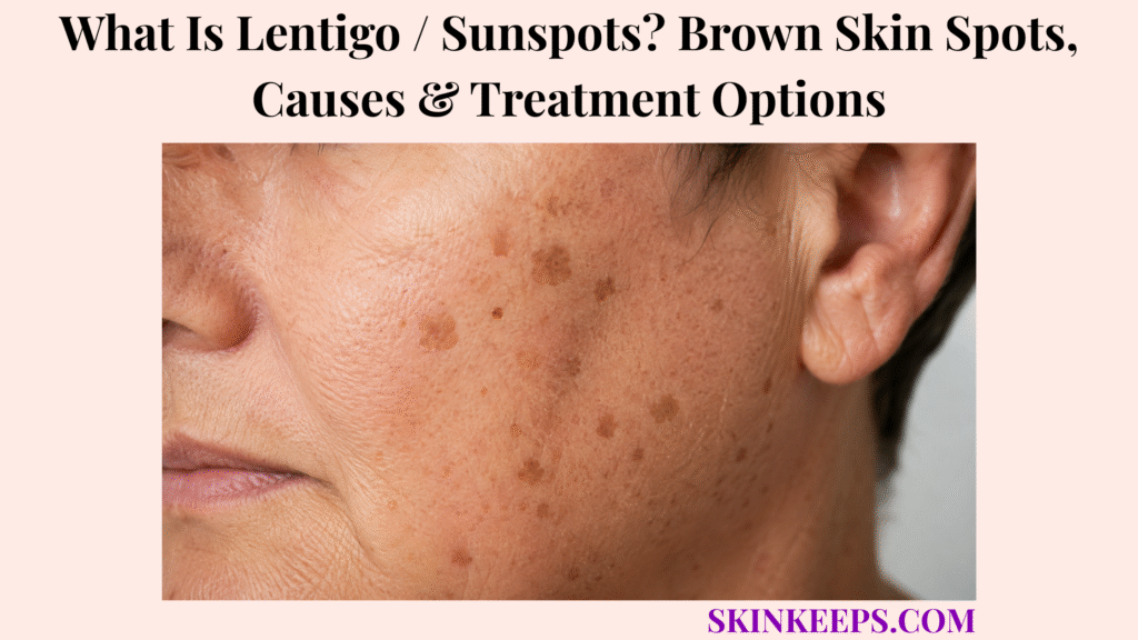 What Is Lentigo / Sunspots? Brown Skin Spots, Causes & Treatment Options