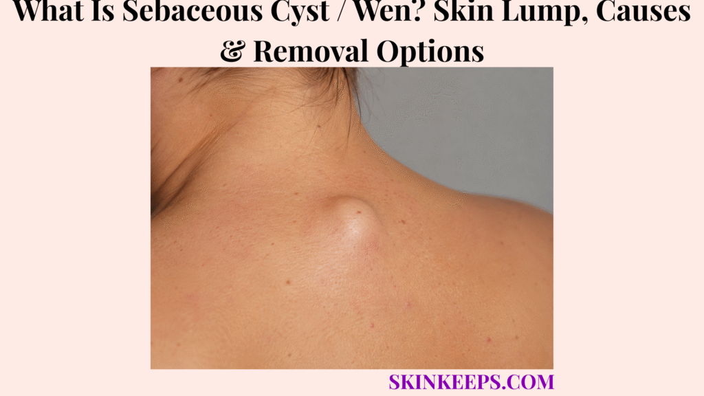 What Is Sebaceous Cyst / Wen? Skin Lump, Causes & Removal Options