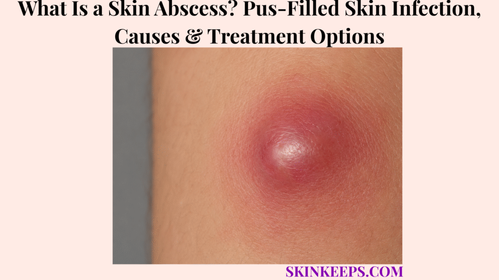 What Is a Skin Abscess? Pus-Filled Skin Infection, Causes & Treatment Options