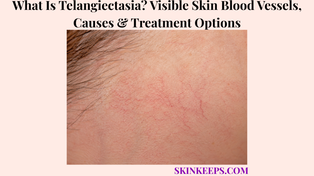 What Is Telangiectasia? Visible Skin Blood Vessels, Causes & Treatment Options