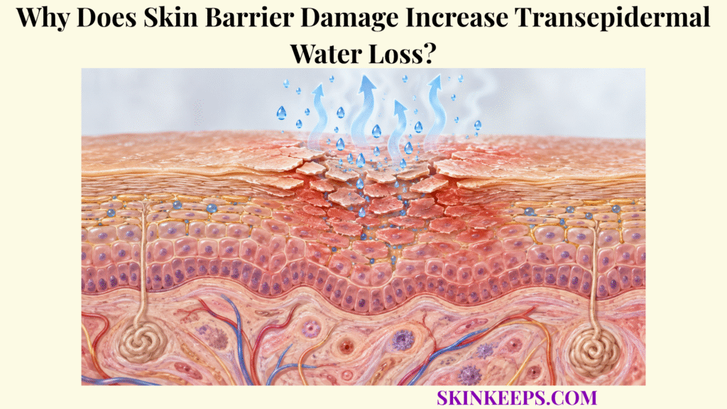 Why Does Skin Barrier Damage Increase Transepidermal Water Loss?