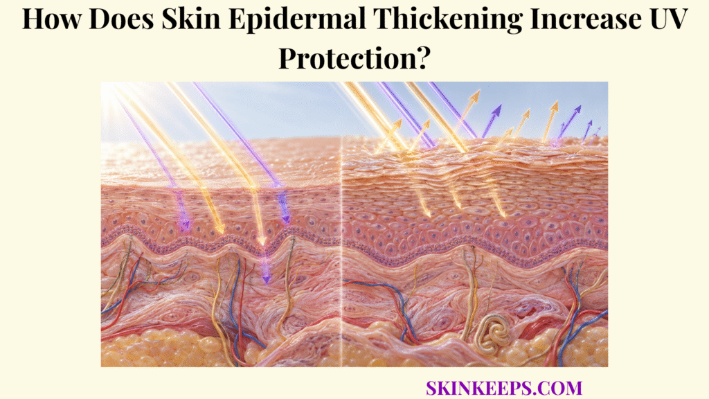 How Does Skin Epidermal Thickening Increase UV Protection?