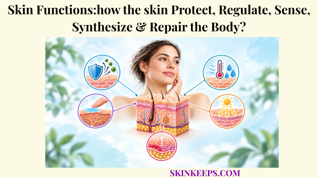 Skin Functions: How the Skin Protects, Regulates, Senses, Synthesizes & Repairs the Body