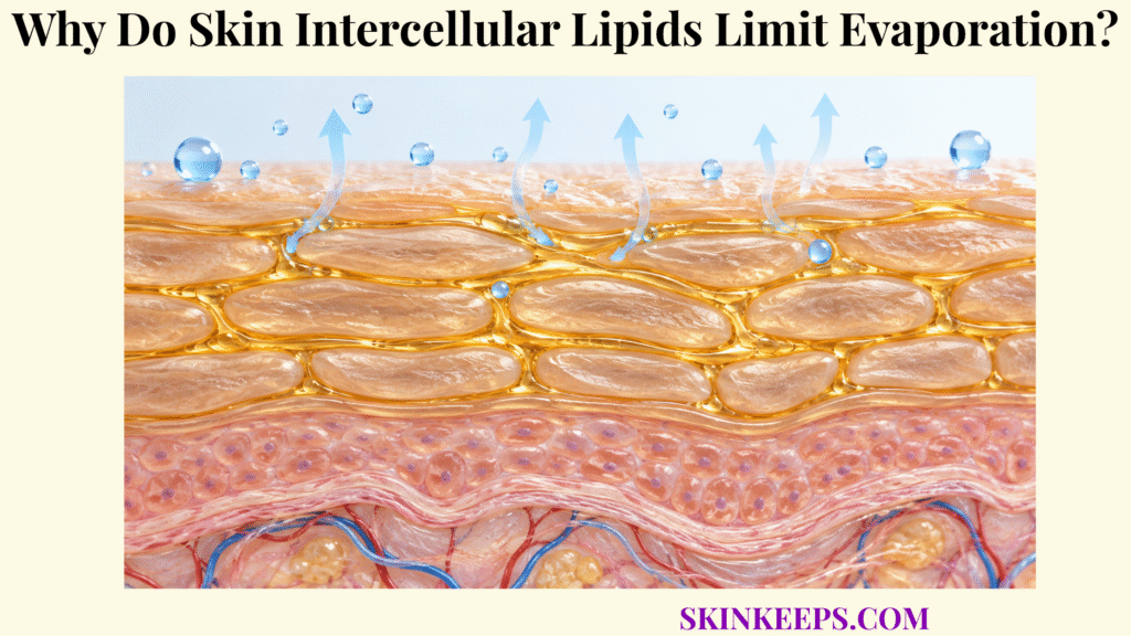 Why Do Skin Intercellular Lipids Limit Evaporation?