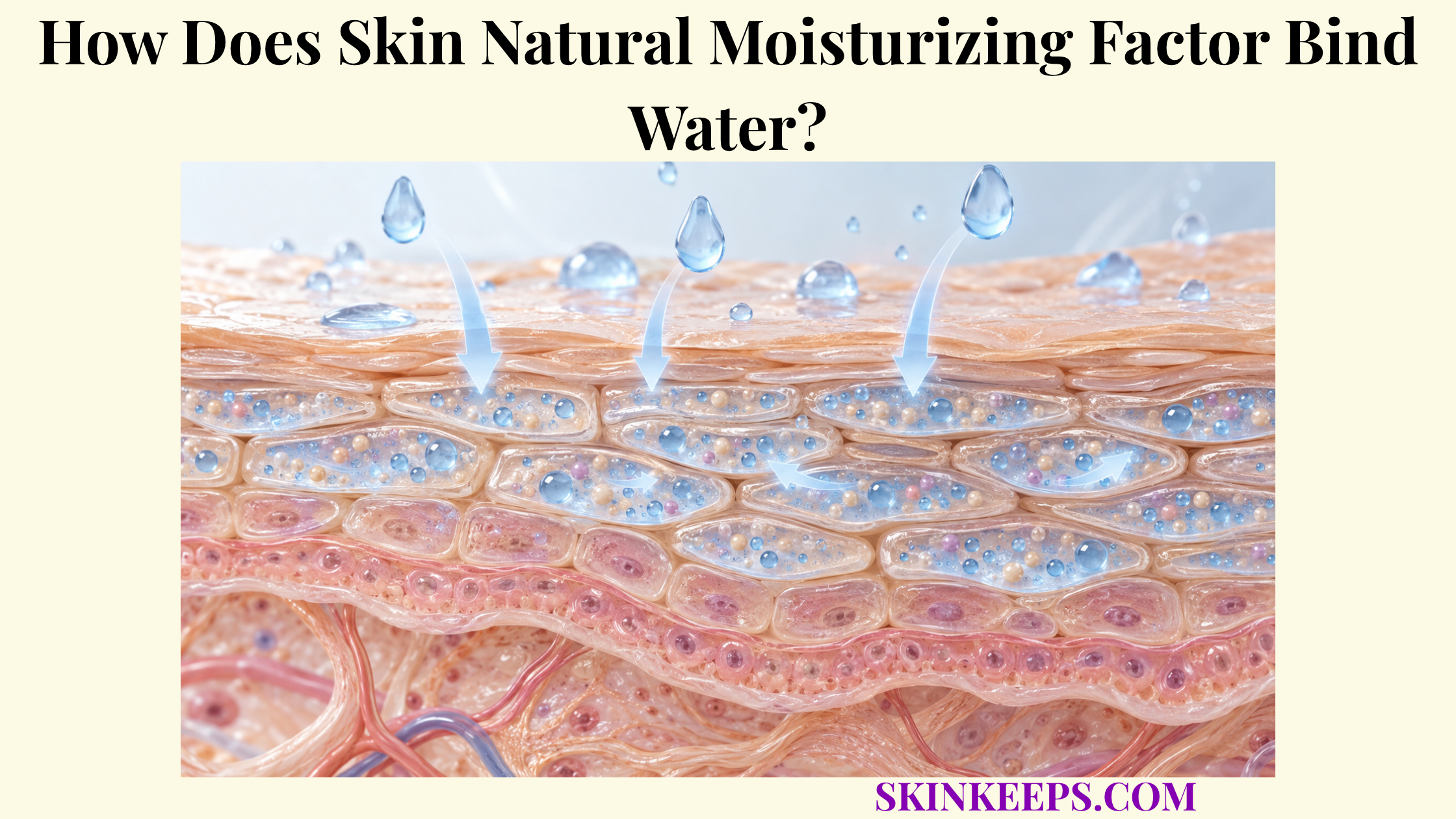 How Does Skin Natural Moisturizing Factor Bind Water?