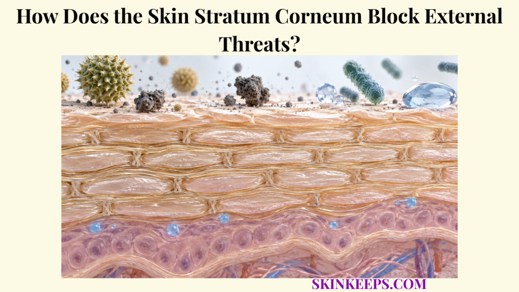 How Does the Skin Stratum Corneum Block External Threats?